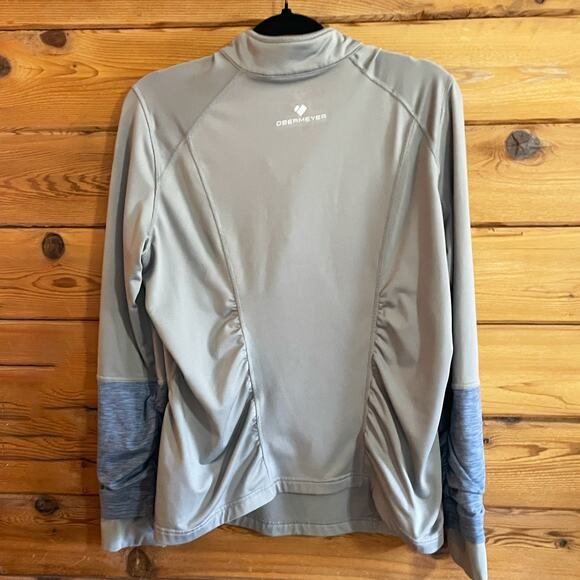 Obermeyer Two Tone Grey Blue Pull Over Sweater Large - Picture 3 of 4